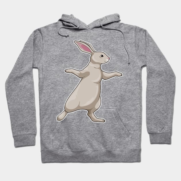 Rabbit Yoga Fitness Hoodie by Markus Schnabel